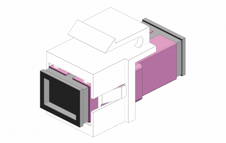 SC Simplex - Quick-Snap Bezel, Fiber Optics Simplex SC
